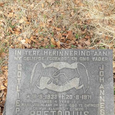 PRETORIUS Gotliep Johannes 1933-1971