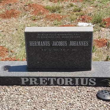 PRETORIUS Hermanus Jacobus Johannes 1933-2001