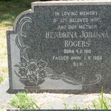 ROGERS Hendrina Johanna 1910-1956