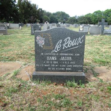 ROUX Hans Jacob, le 1908-1993