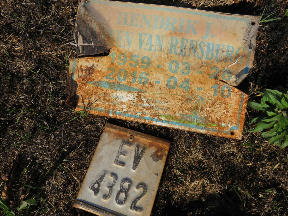 RENSBURG Hendrik J., Jansen van 1959-2016