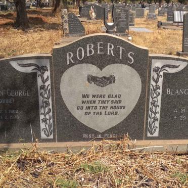 ROBERTS Stephan George 1902-1978 &amp; Blanche Rose 1908-1981