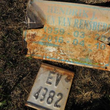 RENSBURG Hendrik J., Jansen van 1959-2016