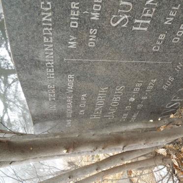 RENSBURG Hendrik Jacobus, Janse van 1881-1974 &amp; Susanna Hendrina 1888-1965