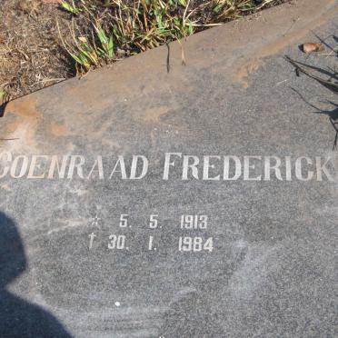 ROBBERTS Coenraad Frederick 1913-1984 &amp; Jacoba Elizabeth 1912-1983