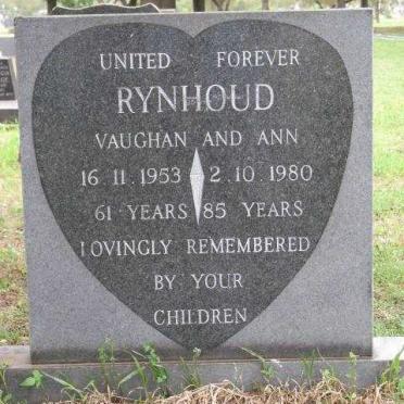 RYNHOUD Vaughan -1953 &amp; Ann -1980