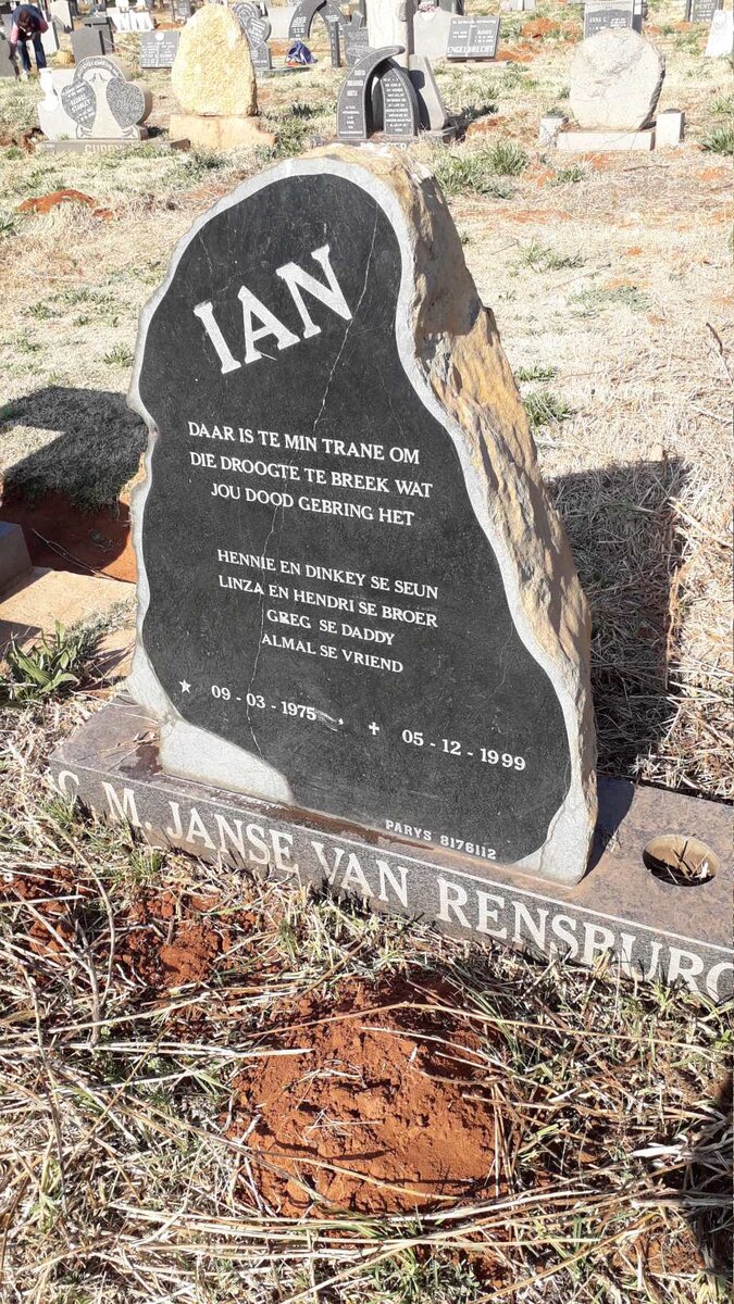 RENSBURG C.M., Janse van 1975-1999