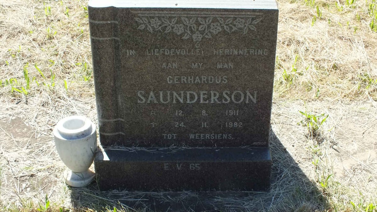 SAUNDERSON Gerhardus 1911-1982