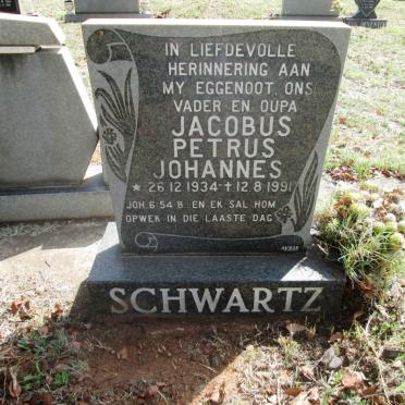 SCHWARTZ Jacobus Petrus Johannes 1934-1991