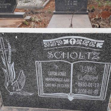 SCHOLTZ Lydia Claudia 1930-2008