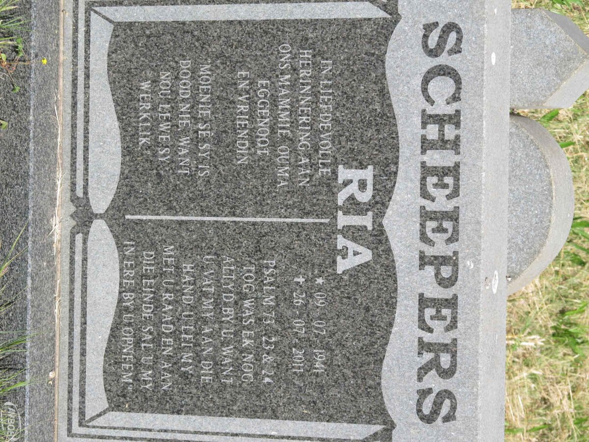 SCHEEPERS Ria 1941-2011