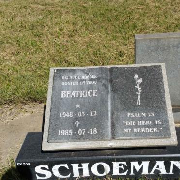 SCHOEMAN Beatrice 1948-1985