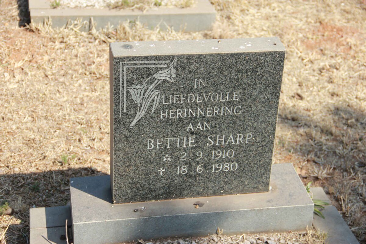 SHARP Bettie 1910-1980