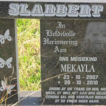 SLABBERT Mekayla 2007-2010