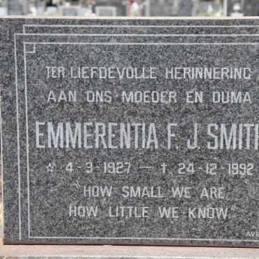 SMITH Emmerentia F.J. 1927-1992