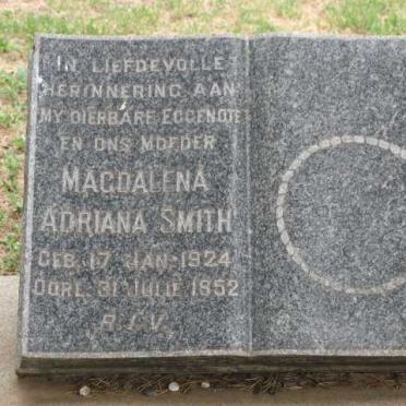 SMITH Magdalena Adriana 1924-1952