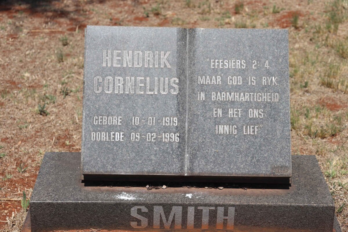 SMITH Hendrik Cornelius 1919-1996