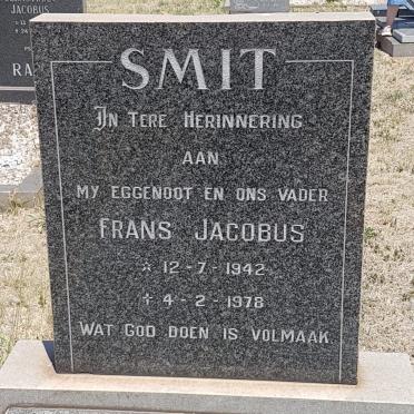 SMIT Frans Jacobus 1942-1978