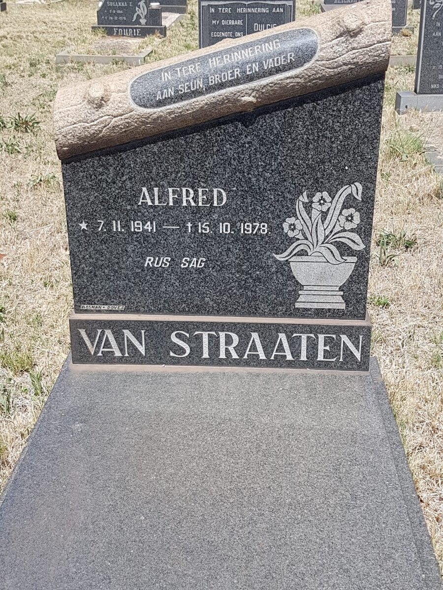 STRAATEN Alfred, van 1941-1978