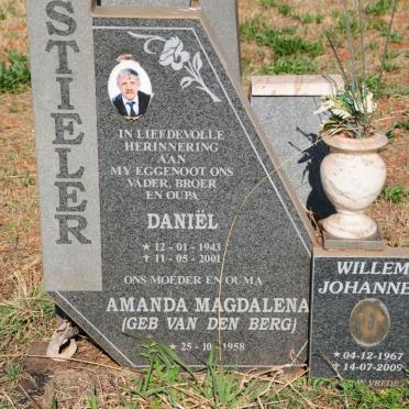 STIELER Daniel 1943-2001 & Amanda Magdalena VAN DEN BERG 1958- :: STIELER Willem Johannes 1967-2009