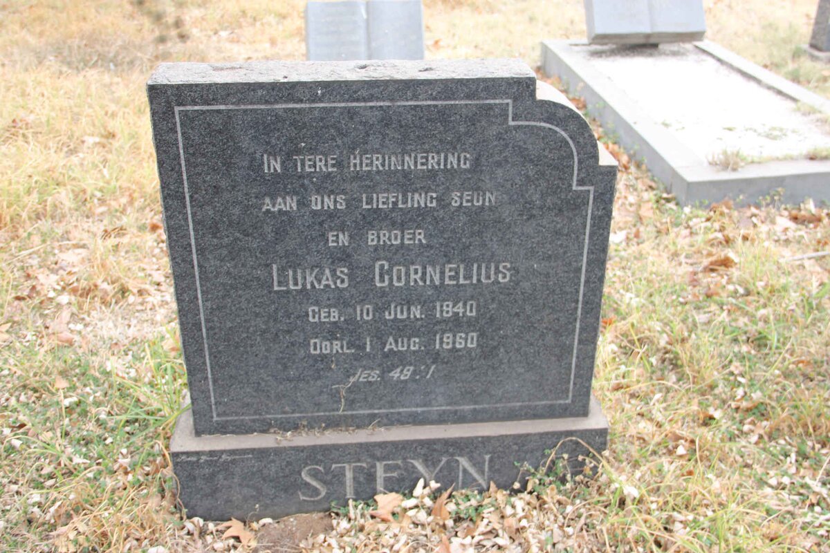 STEYN Lukas Cornelius 1940-1960