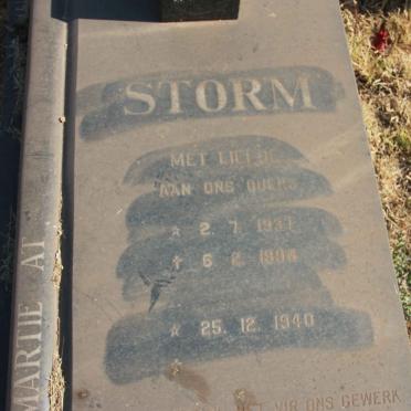 STORM At 1937-199? &amp; Martie 1940-