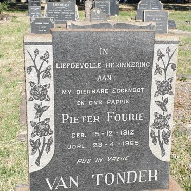 TONDER Pieter Fourie, van 1912-1965