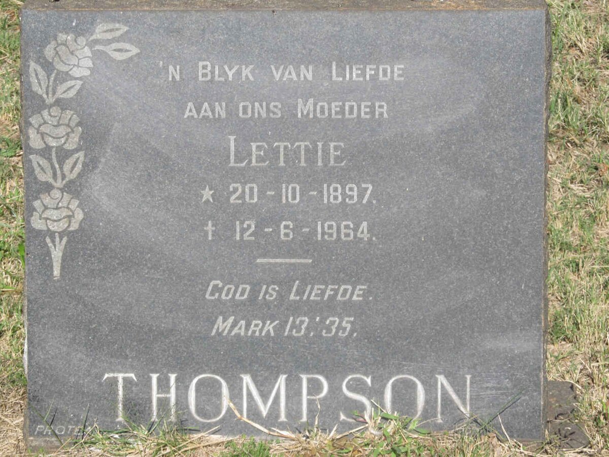 THOMPSON Lettie 1897-1964