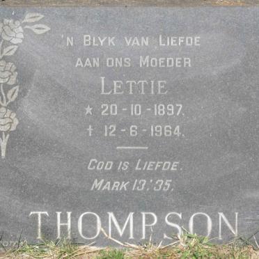 THOMPSON Lettie 1897-1964