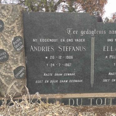 TOIT Andries Stefanus, du 1906-1967 &amp; Ella Maria PELSER 1909-1988