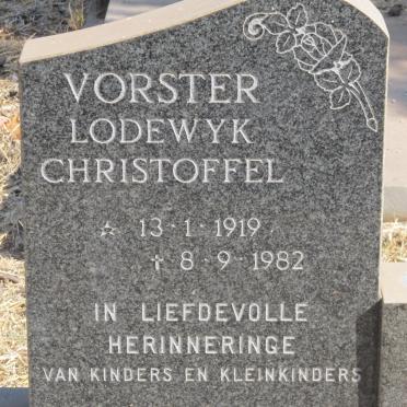 VORSTER Lodewyk Christoffel 1919-1982