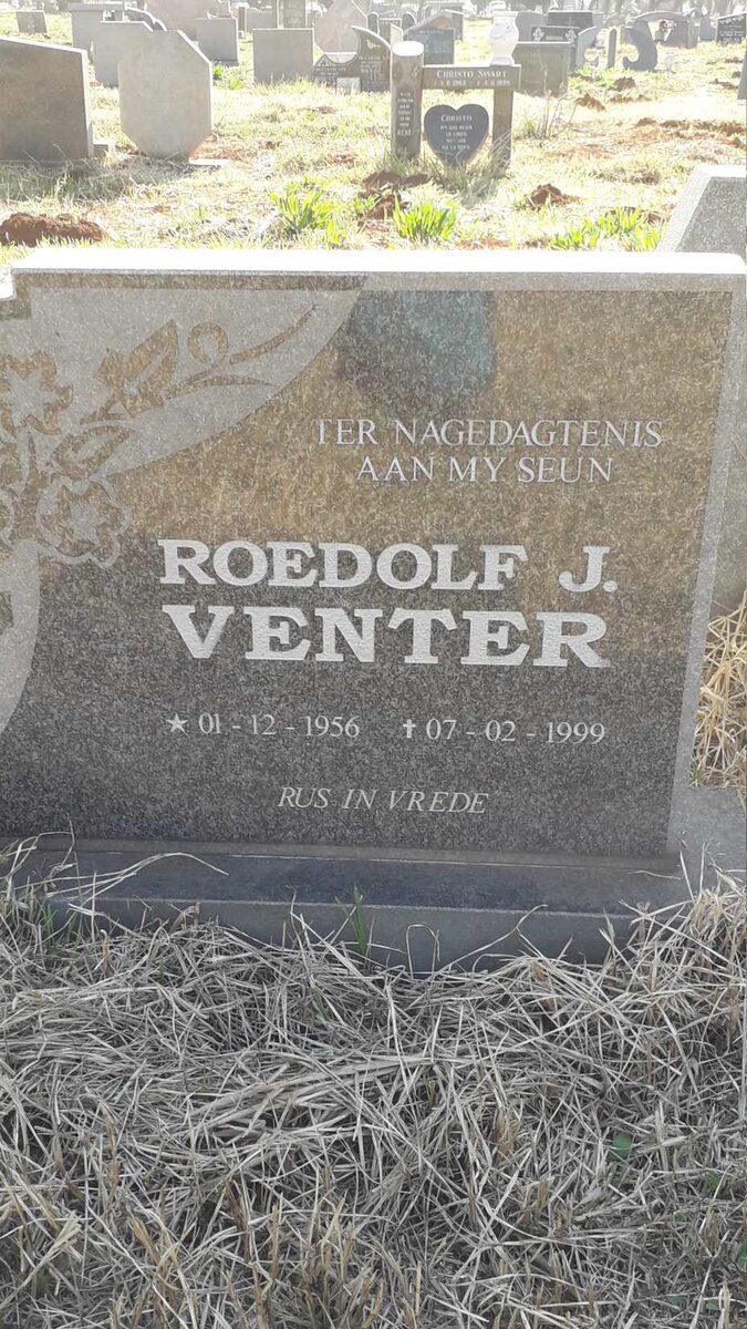 VENTER Roedolf J. 1956-1999