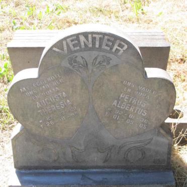VENTER Petrus Albertus 1930-2005 &amp; Augusta Theresia 1931-1995