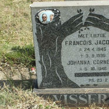 VISSER Francois Jacobus 1945-1996 &amp; Johanna Cornelia 1946-