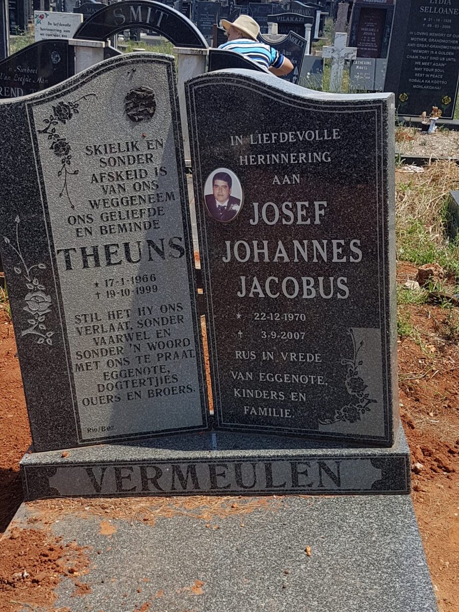 VERMEULEN Theuns 1966-1999 :: VERMEULEN Josef Johannes Jacobus 1970-2007