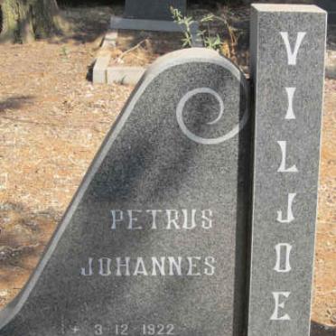 VILJOEN Petrus Johannes 1922-1991