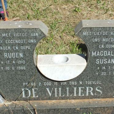 VILLIERS Ruben, de 1910-1986 &amp; Magdalena Susanna 1912-1993