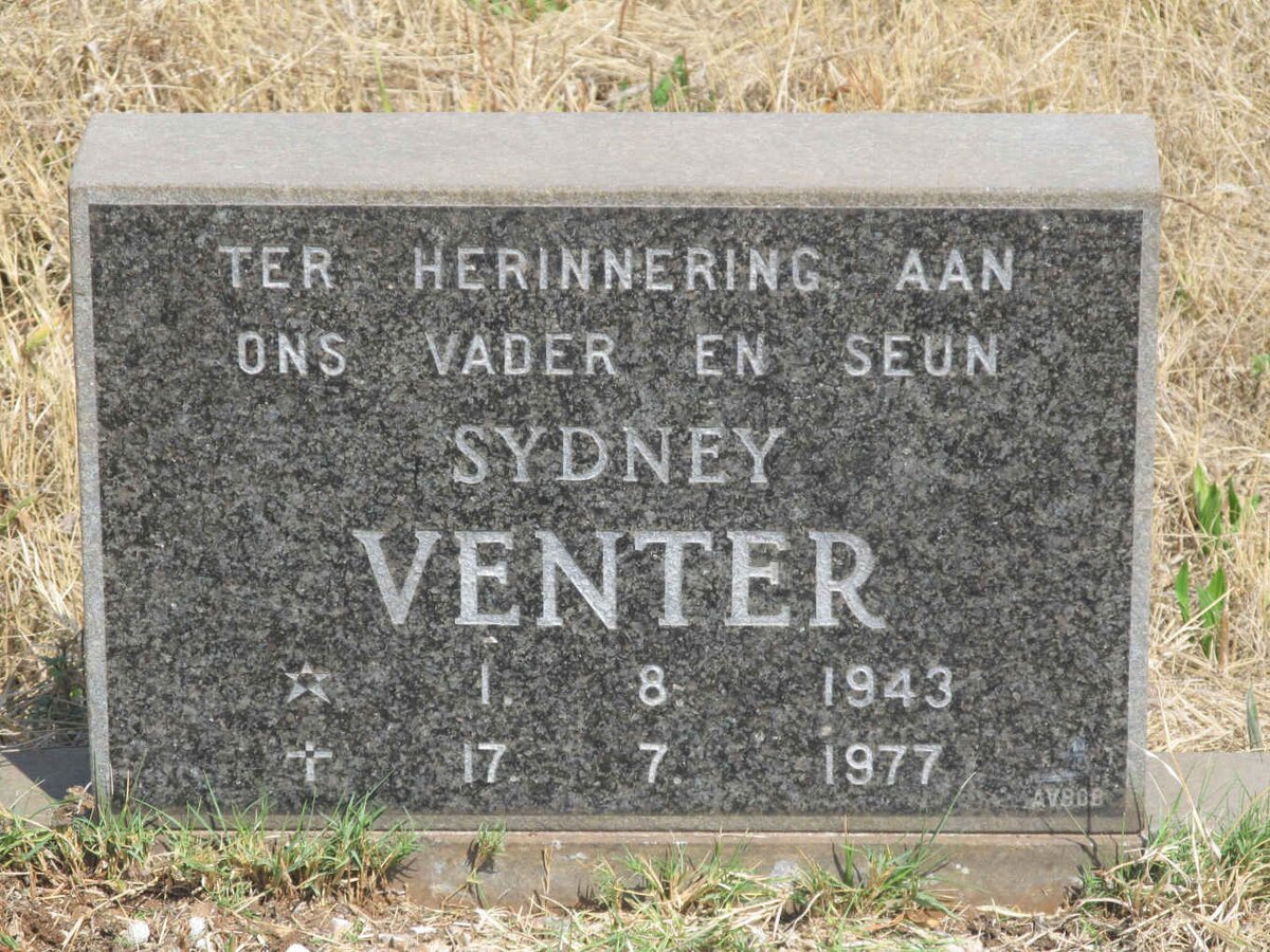 VENTER Sydney 1943-1977 &amp; Leontina 1947-1977 :: VENTER Samanta 1974-1977