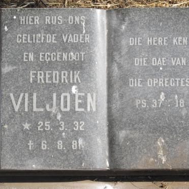 VILJOEN Fredrik 1932-1981 &amp; Beatrice KENDALL 1933-2013