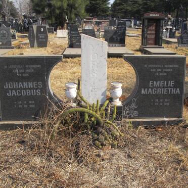 VORSTER Johannes Jacobus 1938-1996 &amp; Emelie Magrietha 1941-1996
