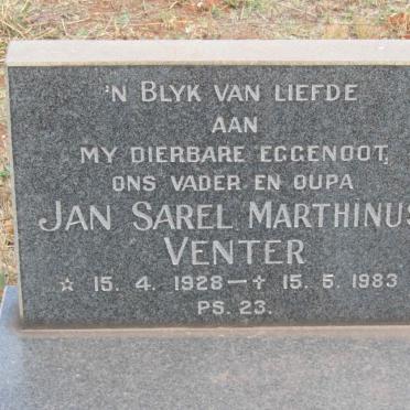 VENTER Jan Sarel Marthinus 1928-1983