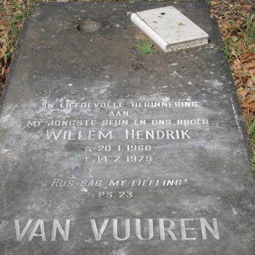VUUREN Willem Hendrik, van 1960-1979