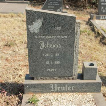 VENTER Johanna 1911-1990