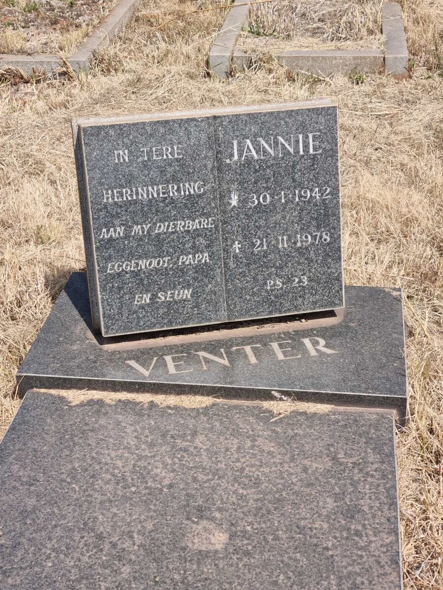 VENTER Jannie 1942-1978