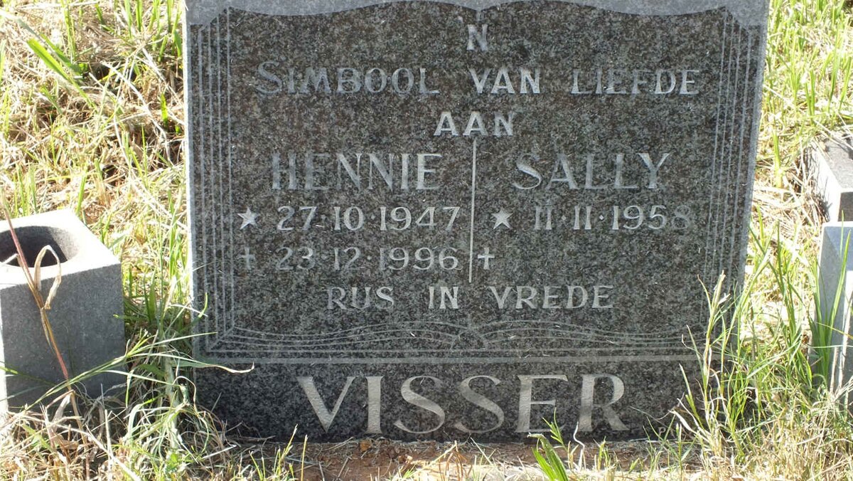 VISSER Hennie 1947-1996 &amp; Sally 1958-