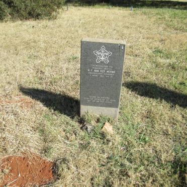 MERWE H.F., van der -1981