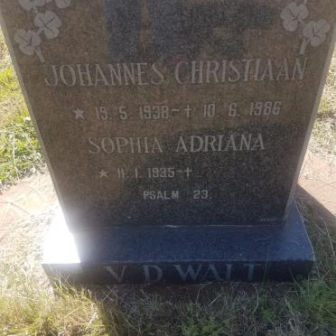 WALT Johannes Christiaan, v.d. 1938-1986 &amp; Sophia Adriana 1935-