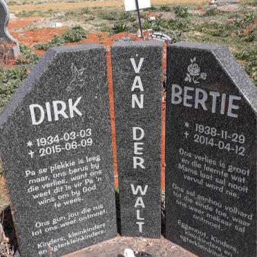 WALT Dirk, van der 1934-2015 & Bertie 1938-2014
