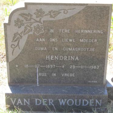 WOUDEN Hendrina, van der 1897-1983