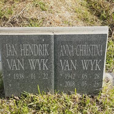 WYK Jan Hendrik, van 1938- &amp; Anna Christina 1942-2008